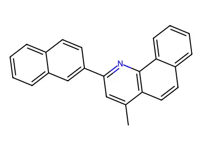 4-Methyl-2-(2-naphthyl)benzo(H)quinoline structure