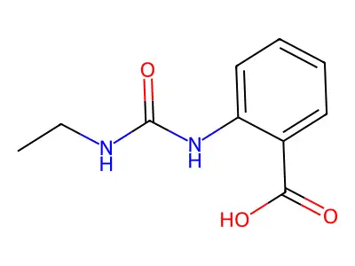 2-[(Ethylcarbamoyl)amino]benzoic acid structure