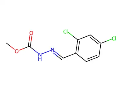 methyl N-[(2,4-dichlorophenyl)methylideneamino]carbamate structure