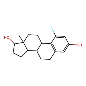 1-Fluoroestradiol structure