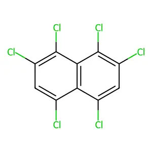 1,2,4,5,7,8-Hexachloronaphthalene structure