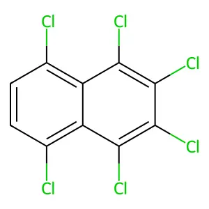 Naphthalene, 1,2,3,4,5,8-hexachloro- structure