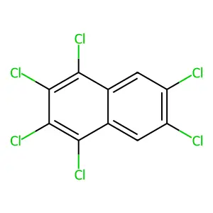 1,2,3,4,6,7-Hexachloronaphthalene structure