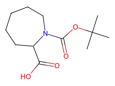 (S)-1-(Boc)azepane-2-carboxylic acid structure