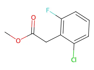 Methyl 2-(2-chloro-6-fluorophenyl)acetate structure