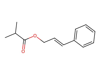 Cinnamyl 2-methylpropanoate structure