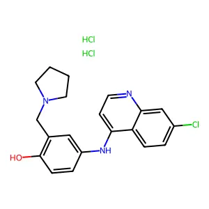 Amopyroquine hydrochloride structure