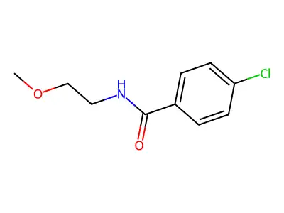 4-chloro-N-(2-methoxyethyl)benzamide structure