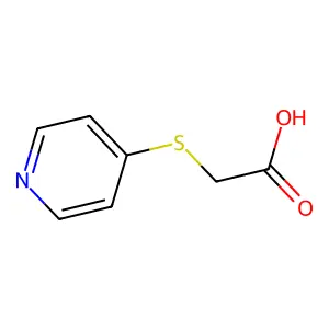 (4-Pyridylthio)acetic acid structure