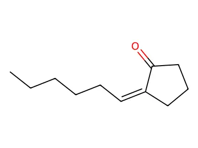 2-Hexylidenecyclopentan-1-one structure
