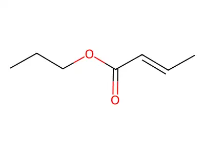 Propyl but-2-enoate structure
