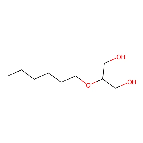 2-O-hexyl-sn-glycerol structure