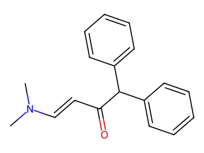 4-(Dimethylamino)-1,1-diphenylbut-3-en-2-one structure