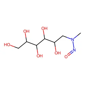 (2R,3R,4R,5S)-6-(methyl(nitroso)amino)hexane-1,2,3,4,5-pentol structure