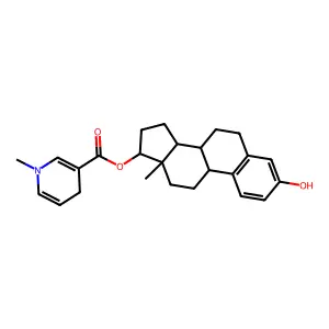 Estradiol 17-dihydrotrigonelline structure