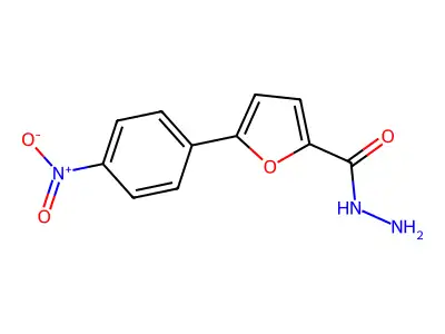 5-(4-Nitrophenyl) furan-2-carbohydrazide structure