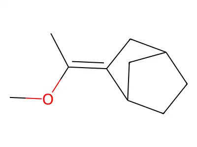 (Z)-2-(1-Methoxyethylidene)-bicyclo(2.2.1)heptane structure