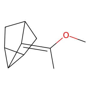 (Z)-3-(1-Methoxyethylidene)-tricyclo(2.2.1.0(2,6))heptane structure