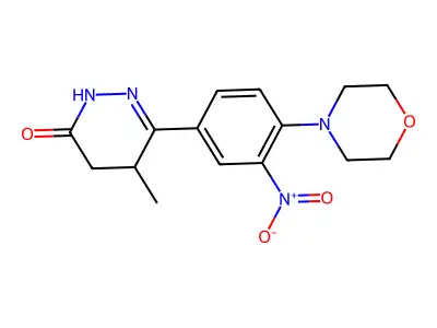 5-Methyl-6-[4-(morpholin-4-yl)-3-nitrophenyl]-2,3,4,5-tetrahydropyridazin-3-one structure