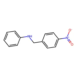 N-[(4-nitrophenyl)methyl]aniline structure