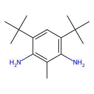 1,3-Benzenediamine, 4,6-bis(1,1-dimethylethyl)-2-methyl- structure
