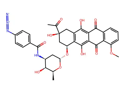 N-(p-Azidobenzoyl)daunorubicin structure