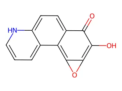 syn-Benzo(f)quinoline-7,8-diol-9,10-epoxide structure