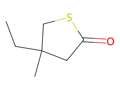 4-Ethyl-4-methylthiolan-2-one structure