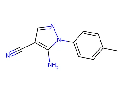 5-Amino-1-(p-tolyl)pyrazole-4-carbonitrile structure