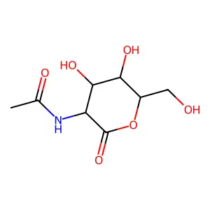 2-Acetamido-2-deoxy-D-galactonolactone structure