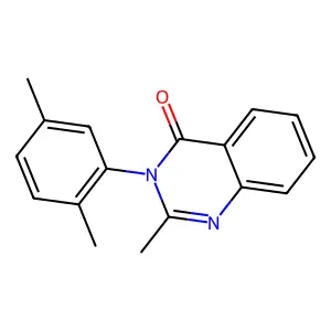 4(3H)-Quinazolinone, 2-methyl-3-(2,5-xylyl)- structure