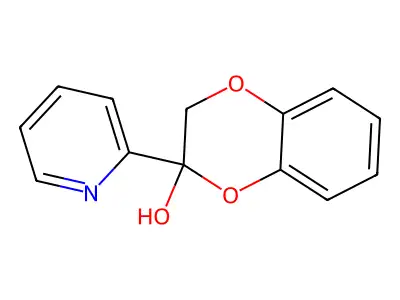3-pyridin-2-yl-2H-1,4-benzodioxin-3-ol structure