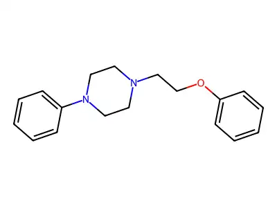 Piperazine, 1-(2-phenoxyethyl)-4-phenyl- structure