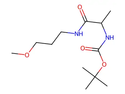 tert-Butyl N-{1-[(3-methoxypropyl)carbamoyl]ethyl}carbamate structure