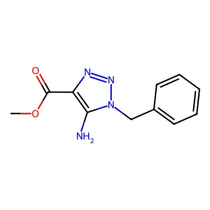 methyl 5-amino-1-benzyl-1H-1,2,3-triazole-4-carboxylate structure