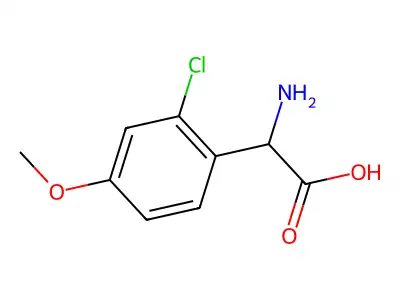 2-(2-Chloro-4-methoxyphenyl)-DL-glycine structure