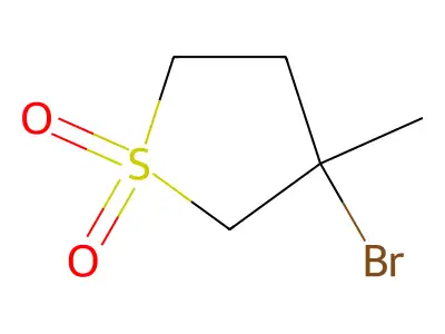 3-Bromo-3-methyltetrahydrothiophene 1,1-dioxide structure