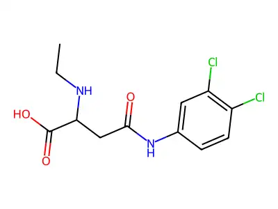 4-((3,4-Dichlorophenyl)amino)-2-(ethylamino)-4-oxobutanoic acid structure