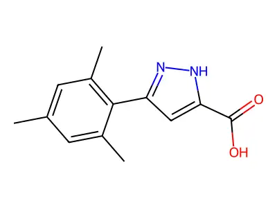 5-Mesityl-1H-pyrazole-3-carboxylic acid structure