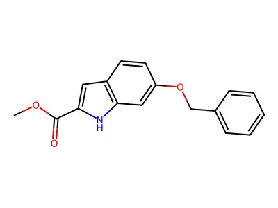 methyl 6-(benzyloxy)-1H-indole-2-carboxylate structure