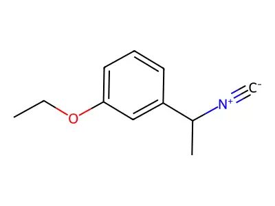 1-Ethoxy-3-(1-isocyanoethyl)benzene structure