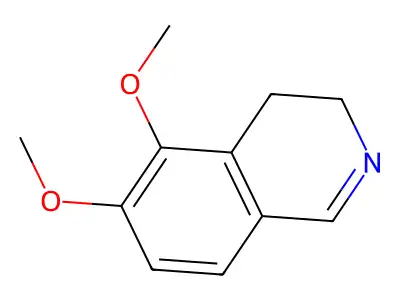 Isoquinoline, 3,4-dihydro-5,6-dimethoxy- structure