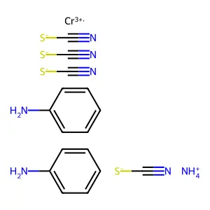 Ammonium rhodanilate structure