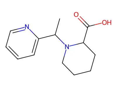 1-(1-(Pyridin-2-yl)ethyl)piperidine-2-carboxylic acid structure