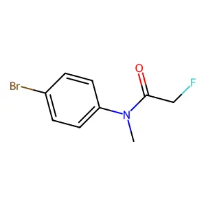 Acetanilide, 4'-bromo-2-fluoro-N-methyl- structure