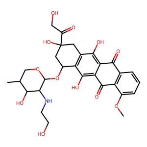 N-(2-Hydroxyethyl)doxorubicin structure