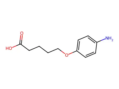 Valeric acid, 5-(p-aminophenoxy)- structure