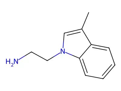 1H-Indole-1-ethanamine, 3-methyl- structure