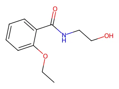 2-ethoxy-N-(2-hydroxyethyl)benzamide structure