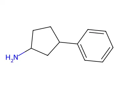 3-Phenylcyclopentan-1-amine structure